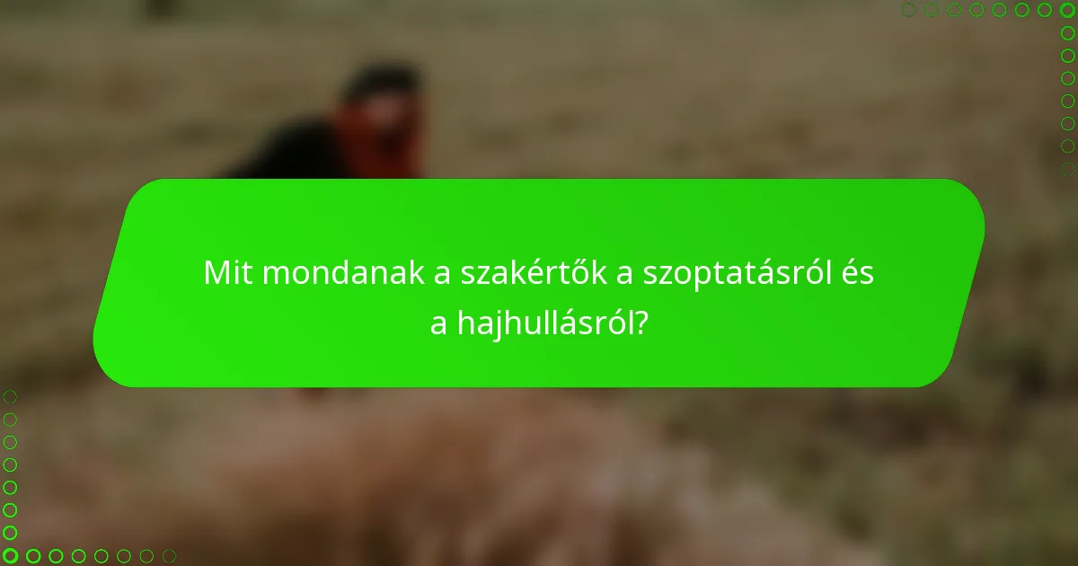 Mit mondanak a szakértők a szoptatásról és a hajhullásról?